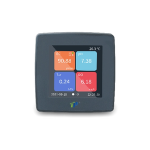 وحدة تحكم جودة المياه الشاملة على الإنترنت مع شاشة تعمل باللمس عالية الدقة ، IP65 ، دعم متعدد المستشعرات للأس الهيدروجيني ، DO ، التعكر ، الموصلية