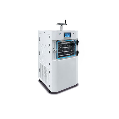 تجميد تجميد تجريبي مع شاشة تعمل باللمس و PLC | -50 ℃ ~+60 ℃ درجة حرارة الرف | 2-4 طبقات | 10 كجم من السعة الجليد