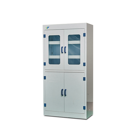TP-1800MC PP Medicine Cabinet | خزانة تخزين مختبر مقاومة للتآكل مع نافذة زجاجية مقسمة