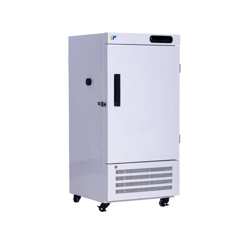فريزر المختبر الرأسي -5 ℃ إلى -60 ℃ ، التبريد المباشر ، الداخلية الفولاذ المقاوم للصدأ ، شاشة LED دقيقة ، نظام إنذار ، واجهة بيانات USB اختيارية
