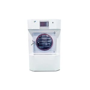 مجفف تجميد عمودي | غرفة أسطواني | -45 ℃ ~+50 ℃ درجة حرارة الرف | PLC تسيطر عليها | 2-4 طبقات | 8 كجم من السعة الجليد